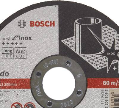 Bosch - 115*1, 0 mm Best Serisi Düz Inox (Paslanmaz Çelik) Kesme Diski - 2