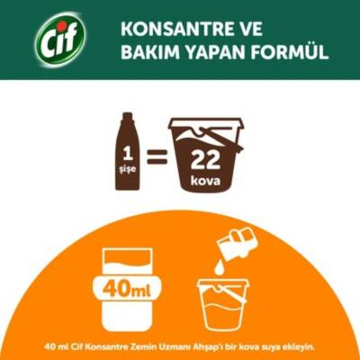 Cif Konsantre Zemin Uzmanı Ahşap Portakal Çiçeği 895 ml - 5