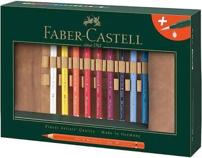 Faber-Castell Kalem Rulosu (A.dürer Magnus 18 Kalem + Suluboya Fırçası) - 1