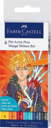 Faber-Castell Pitt Artist Pen Manga 6lı set, Shônen - 1