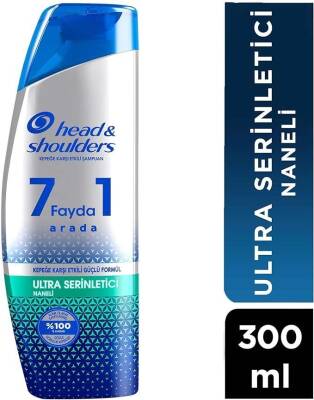 Head & Shoulders Şampuan 7 Fayda 1 Arada Ekstra Serinletici His ve Kepeğe Karşı Etkili Güçlü Formül 300 ml - 1