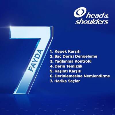 Head & Shoulders Şampuan 7 Fayda 1 Arada Ekstra Serinletici His ve Kepeğe Karşı Etkili Güçlü Formül 300 ml - 3