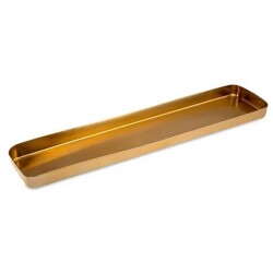 Jumbo Capella Mat Gold Dikdörtgen Servis Tepsisi 40x13 cm - 2