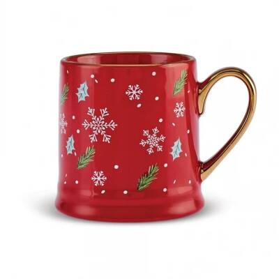 Karaca New Year Yılbaşı 24 Golden Line Mug 355 ml - 1