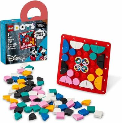 LEGO® DOTS ǀ Disney Mickey Fare ve Minnie Fare Dikilebilir Kare Parça 41963 - 8 Yaş ve Üzeri Yaratıcı Çocuklar için Kendin Yap El Sanatları Seti (95 Parça) - 1