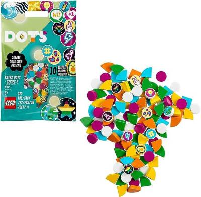 LEGO® Dots Ekstra Dots – Seri 5 (41932) - Yaratıcı Faaliyetleri Seven Çocuklar İçin El Sanatları Yapım Seti (120 Parça) - 3