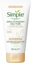 Simple Işıltı Veren Detox Kil Maskesi - Işıltısını Kaybetmiş Ciltler İçin, 50 ml - 3